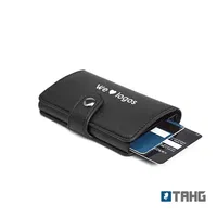 Porta Tarjetas De Credito Con Billetera 6 tarjetas