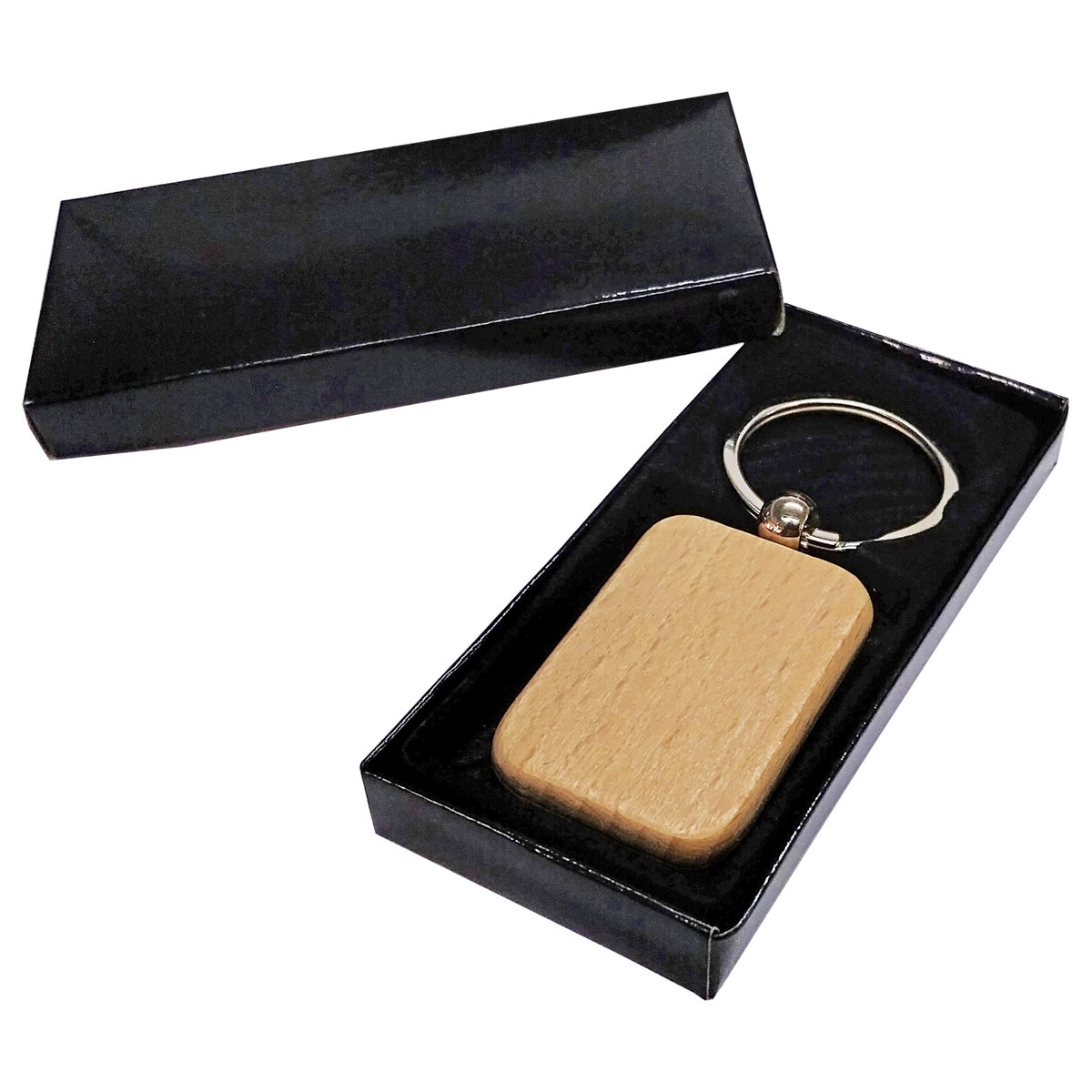 Llavero Madera Bamboo Ma3 bambú y anilla
