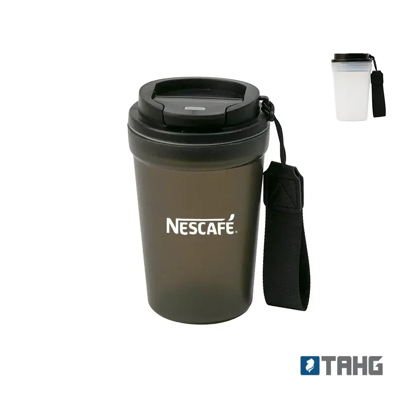 Mugs con tapa personalizados con logo corporativo, cerámica y acero inoxidable