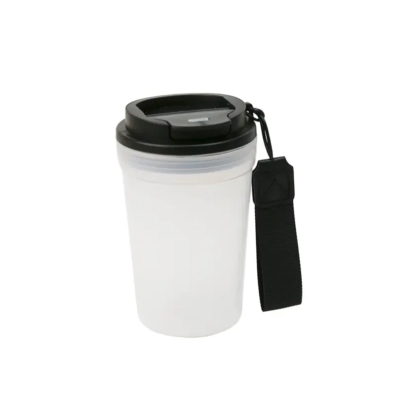 Mug Vulcano tapa abatible, correa muñeca