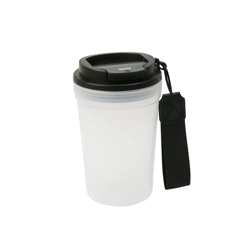 Mug Vulcano tapa abatible, correa muñeca