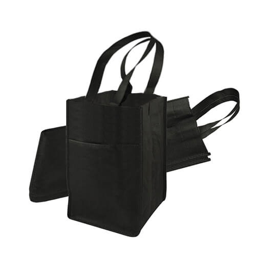 Bolsa Tnt Porta Botella E16 TNT 100 grs 4 vinos personalizado con logo empresa - Merchandising corporativo Chile