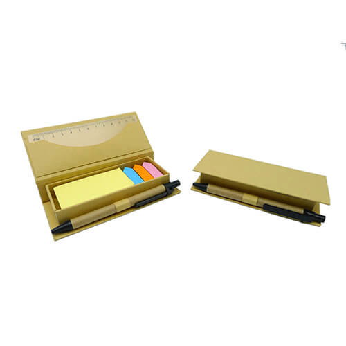 Set Memo N3 cartón, regla 12 cm