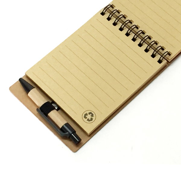 Memo Set Tapa Corcho Set N9 corcho y hojas Kraft