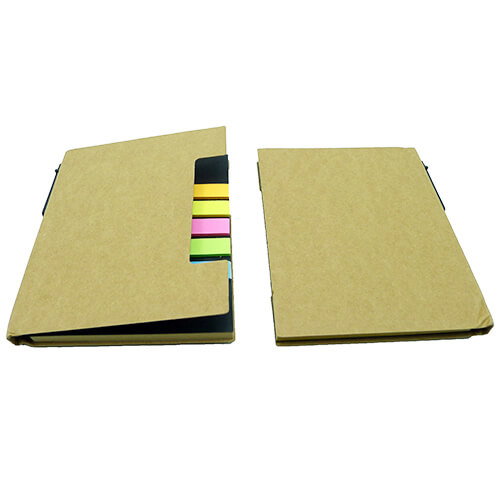 Set Memo N19 tapa Cartón Kraft 11.5x14.5 cm
