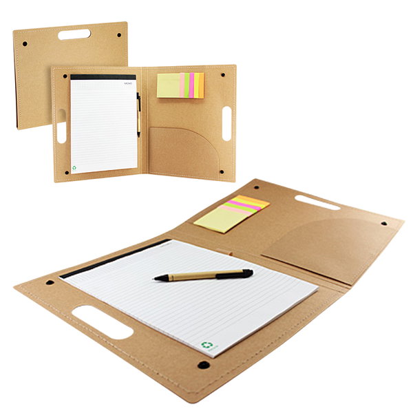 Carpeta Ecológico N55 cartón reciclado 34x28 cm personalizado con logo empresa - Merchandising corporativo Chile
