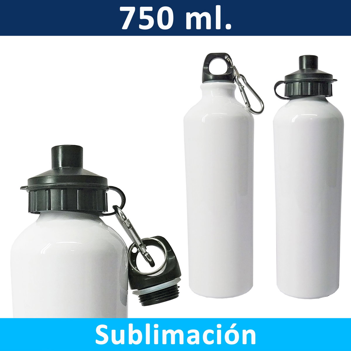 Botella Aluminio Sublimable M50 750 ml aluminio