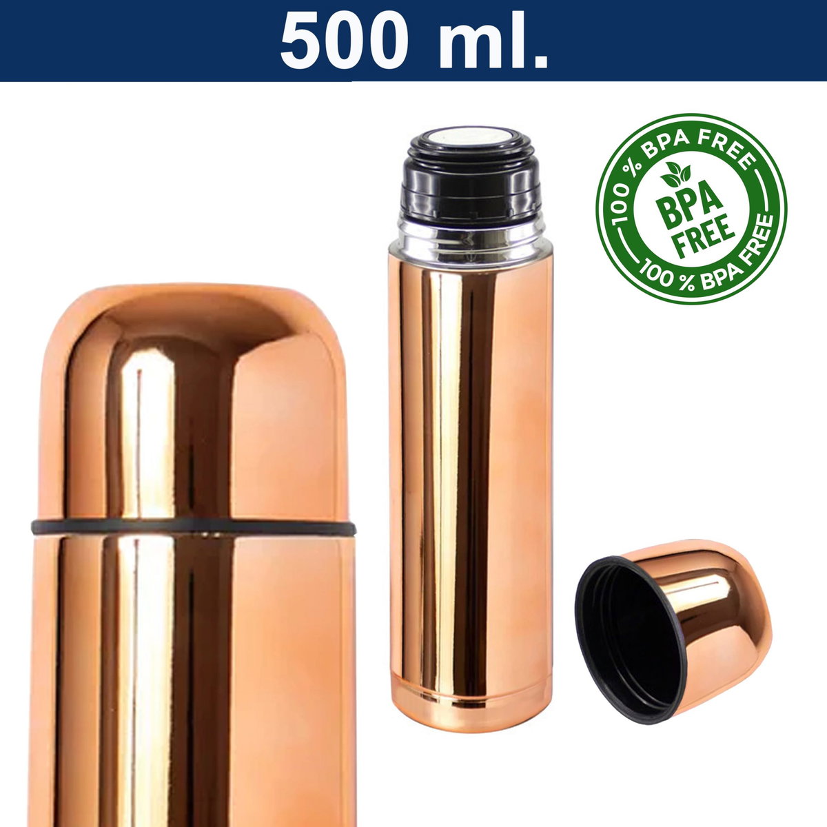 Botella Acero Inoxidable Térmico M59 Encobrizado Botella Acero Inoxidable Térmico M59 Encobrizado
