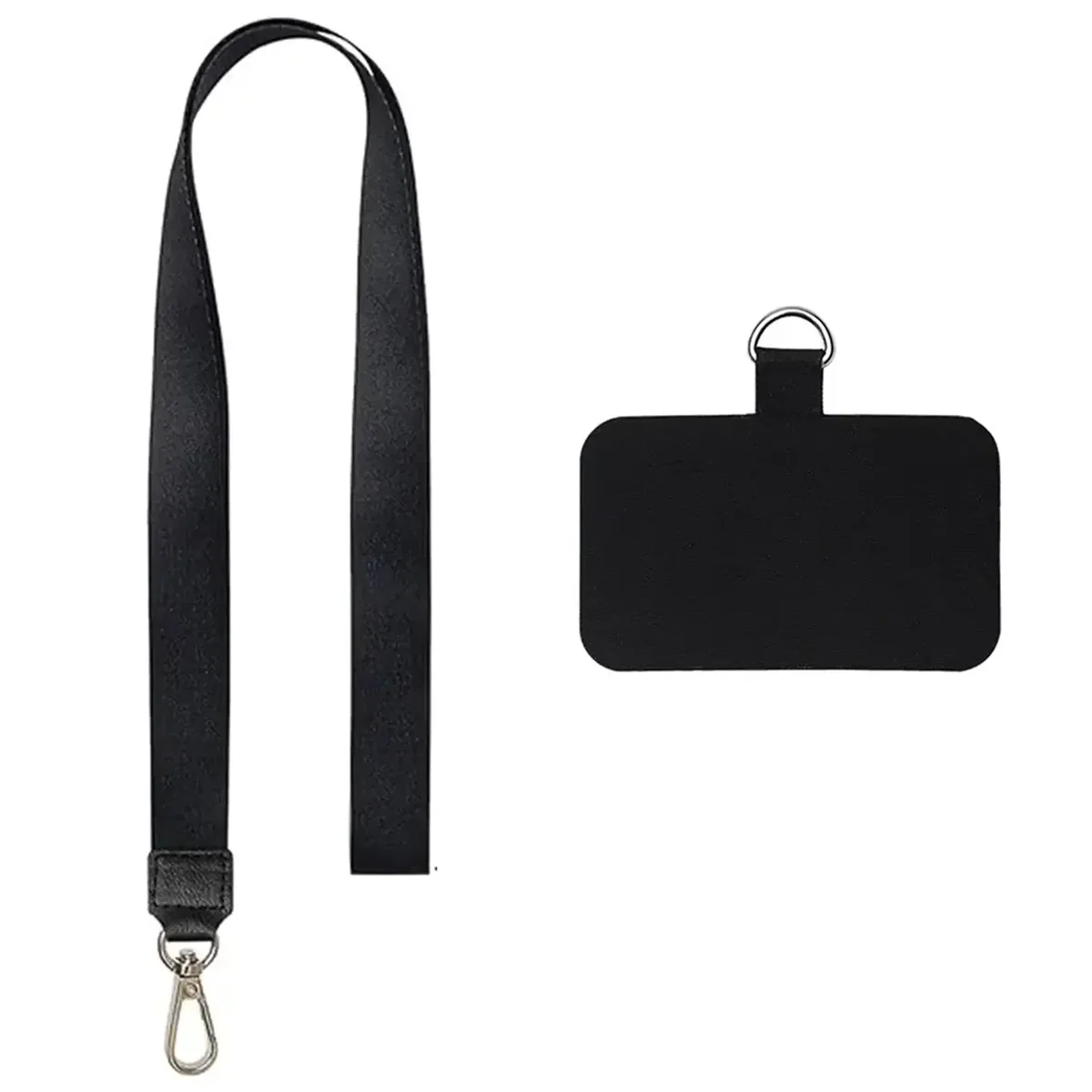 Lanyard Porta-Celular Ce12 eco-cuero, mosquetón
