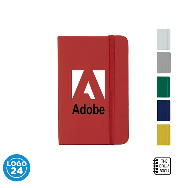 Cuaderno Journal A6 tapa PU, 64 hojas personalizado con logo empresa - Merchandising corporativo Chile