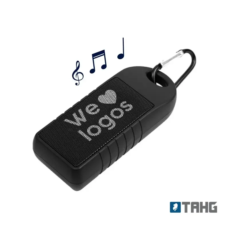 Parlante Enjoy plástico rígido y silicona personalizado con logo empresa - Parlantes Bluetooth corporativo Chile