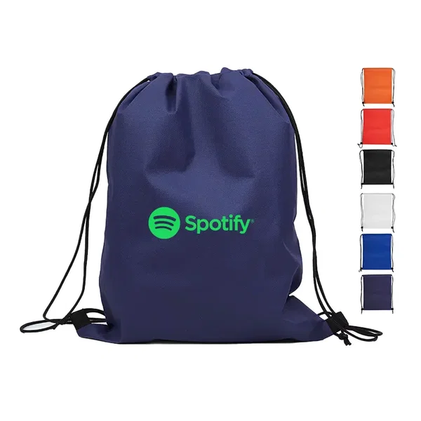 Mochila Friz TNT, cierre de cordón personalizado con logo empresa - Merchandising corporativo Chile