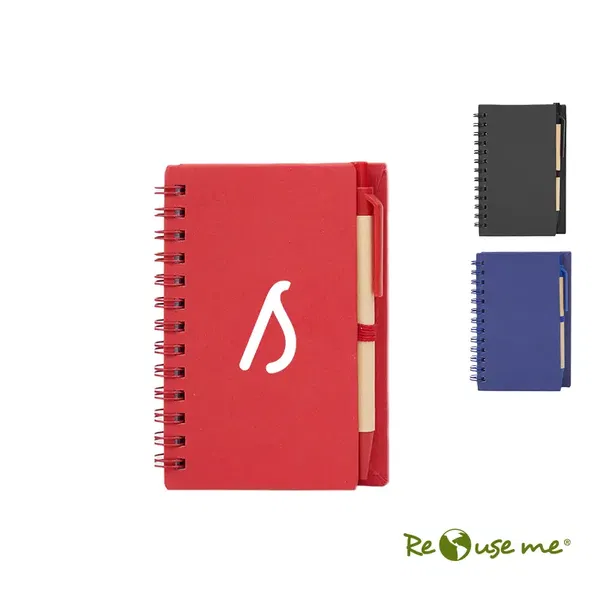 Cuaderno Eco Colors tapa dura cartón reciclado personalizado con logo empresa - Ecológicos corporativo Chile