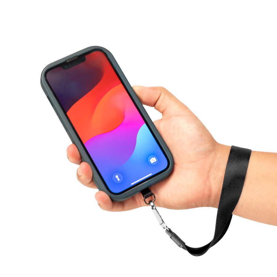 Lanyard Porta-Celular Corto Andrómeda poliéster — vista destacada