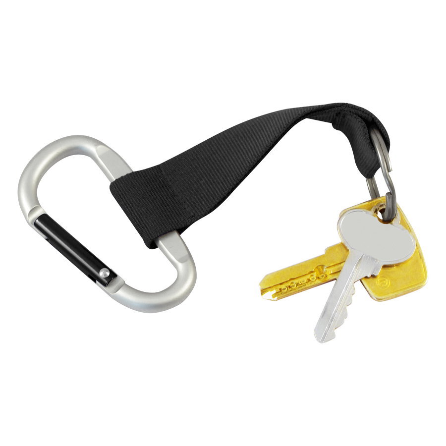 Llavero-Lanyard Mosquetón poliéster anillo metálico — vista destacada