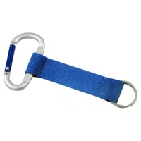 Llavero-Lanyard Mosquetón poliéster anillo metálico