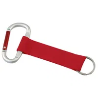 Llavero-Lanyard Mosquetón poliéster anillo metálico