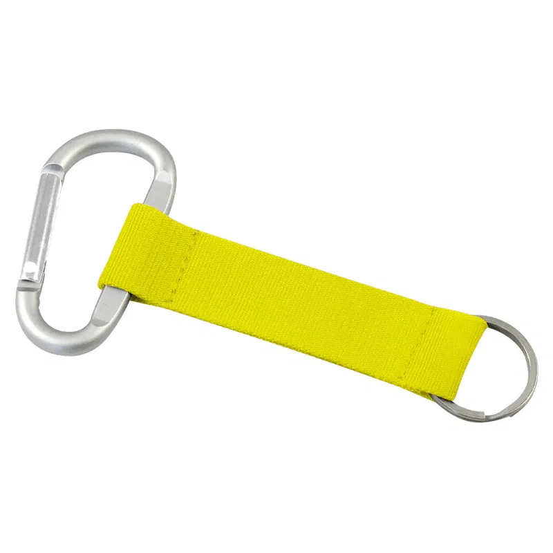 Llavero-Lanyard Mosquetón poliéster anillo metálico Llavero-Lanyard Mosquetón poliéster anillo metálico