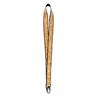 Lanyard De Corcho Y Poliéster mosquetón metálico