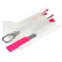 Card Tool Manicure Set 8-en-1 plástico y metal