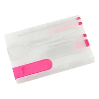 Card Tool Manicure Set 8-en-1 plástico y metal