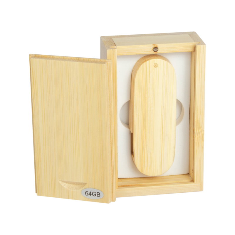 Usb Pendrive 64gb De Bamboo carcasa giratoria Usb Pendrive 64gb De Bamboo carcasa giratoria