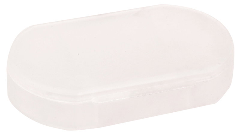 Pastillero Trizone PVC traslúcido, 3 compartimentos — vista destacada
