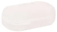 Pastillero Trizone PVC traslúcido, 3 compartimentos