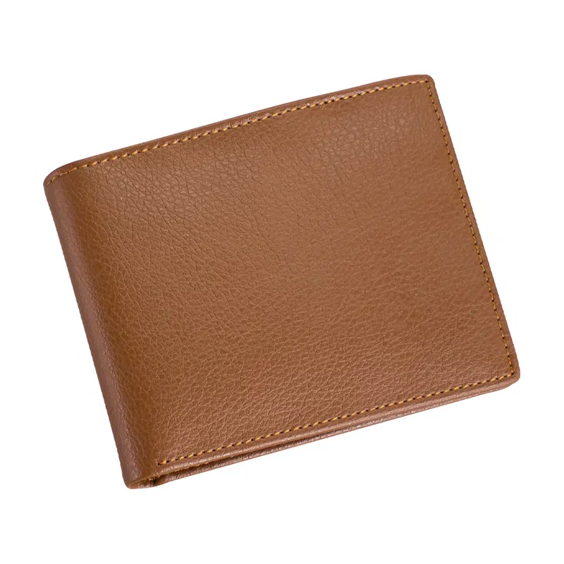 Billetera De Cuero bifold 8 compartimentos