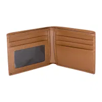 Billetera De Cuero bifold 8 compartimentos