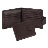 Deluxe Billetera De Cuero cuero broche