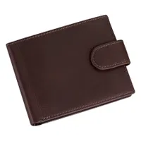 Deluxe Billetera De Cuero cuero broche