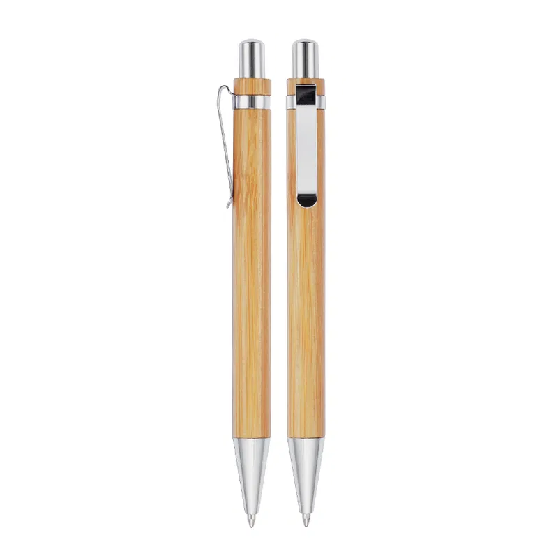 Bolígrafo De Bamboo madera de bambú retráctil