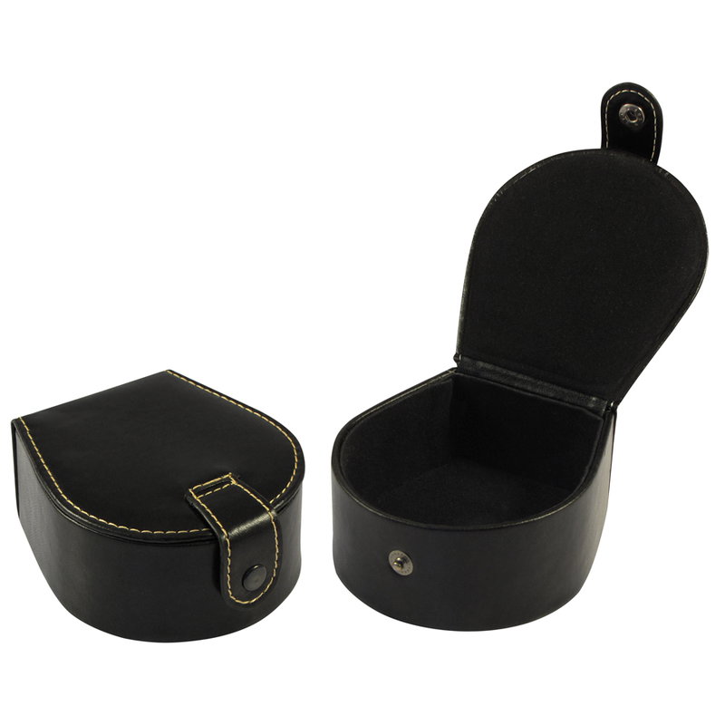 Joyero De Pu Negro broche a presión Joyero De Pu Negro broche a presión