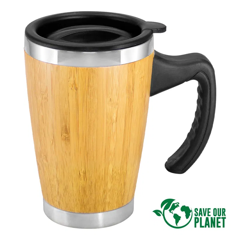 Mug 400 cc bambú y acero inoxidable Mug 400 cc bambú y acero inoxidable