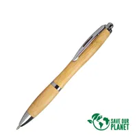 Bolígrafo Ecológico De Bamboo Wind bambú retráctil