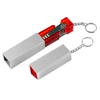 Llavero Set De Manicure funda plateada, metal