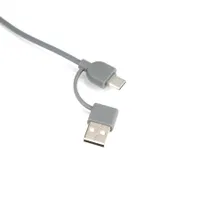 Multicargador 4 En 1 Connect bambú, 3 cables