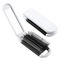 Cepillo Rectangular Con Espejo plegable, blanco