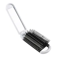 Cepillo Rectangular Con Espejo plegable, blanco