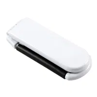 Cepillo Rectangular Con Espejo plegable, blanco
