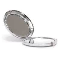 Espejo Metálico Doble Con Aumento Bardot. inox
