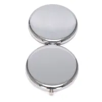Espejo Metálico Doble Con Aumento Bardot. inox