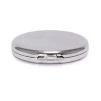 Espejo Metálico Doble Con Aumento Bardot. inox
