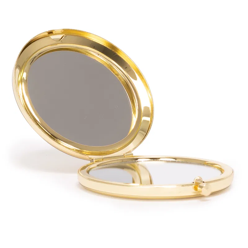 Espejo Metálico Doble Con Aumento Bardot. inox