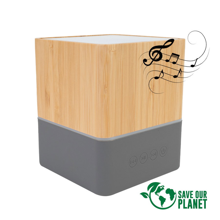 Parlante Altavoz Grande De Bamboo Great 1200mAh — vista destacada