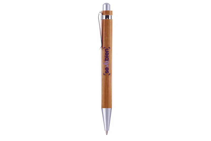 Bolígrafo De Bambú Nagano Pen bambú retráctil