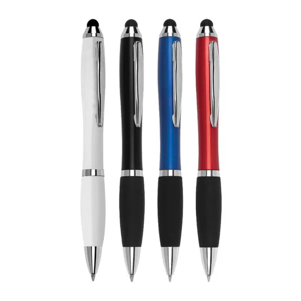 Bolígrafo Touch Twist plástico y puntero táctil personalizado con logo empresa - Bolígrafos Touch corporativo Chile