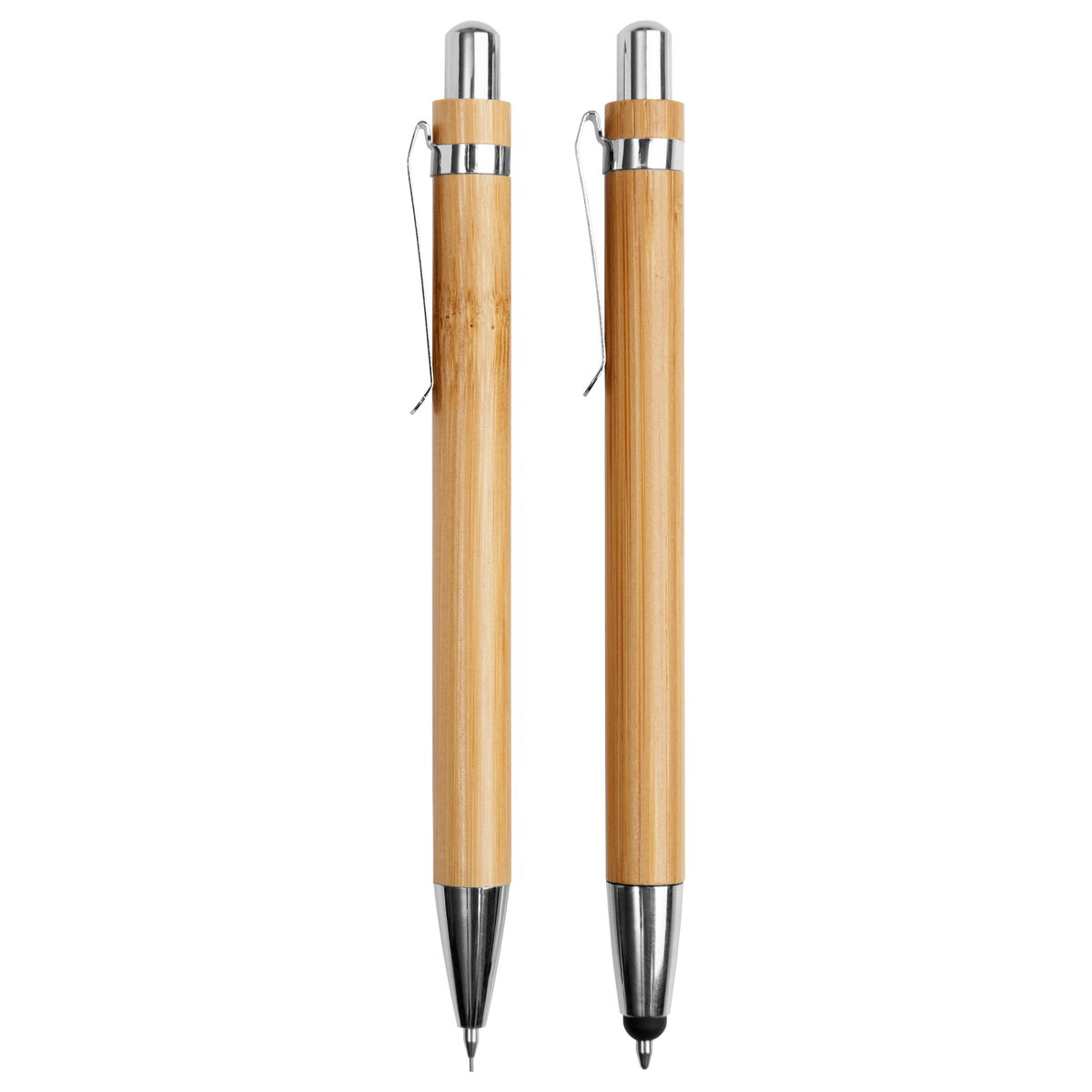 Set De Boligrafo Y Lápiz Mecánico De Bambú Nagano