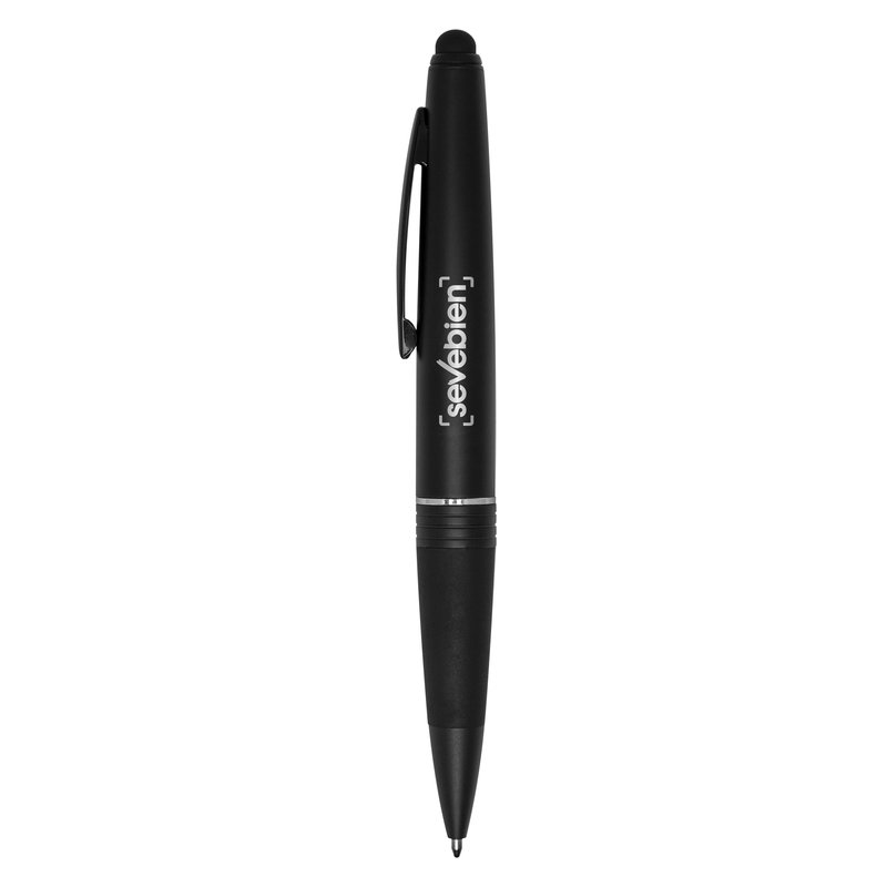 Bolígrafo Touch Marusi negro mate, punta capacitiva